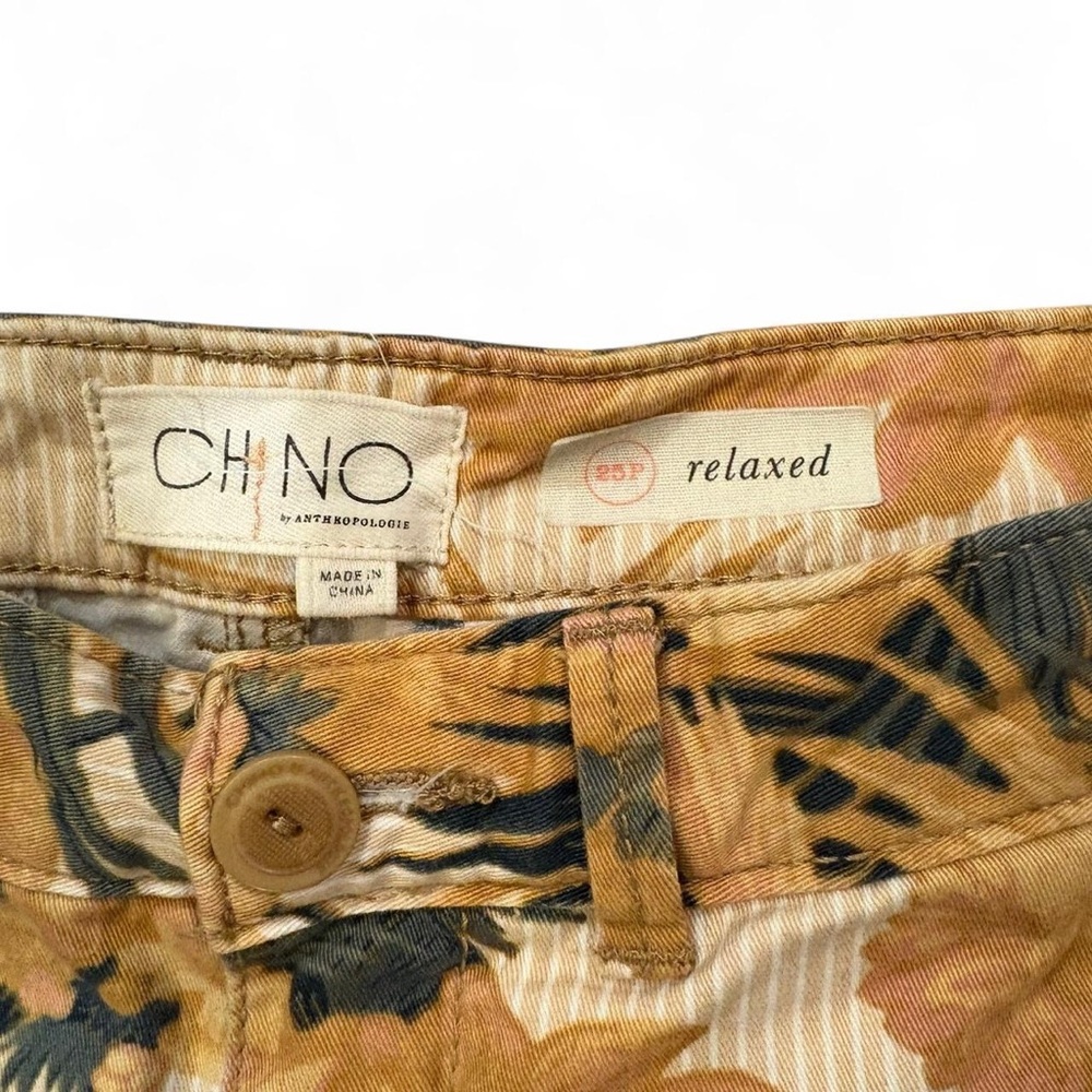 Anthropologie women's tropical floral chino 25P - Picture 7 of 7